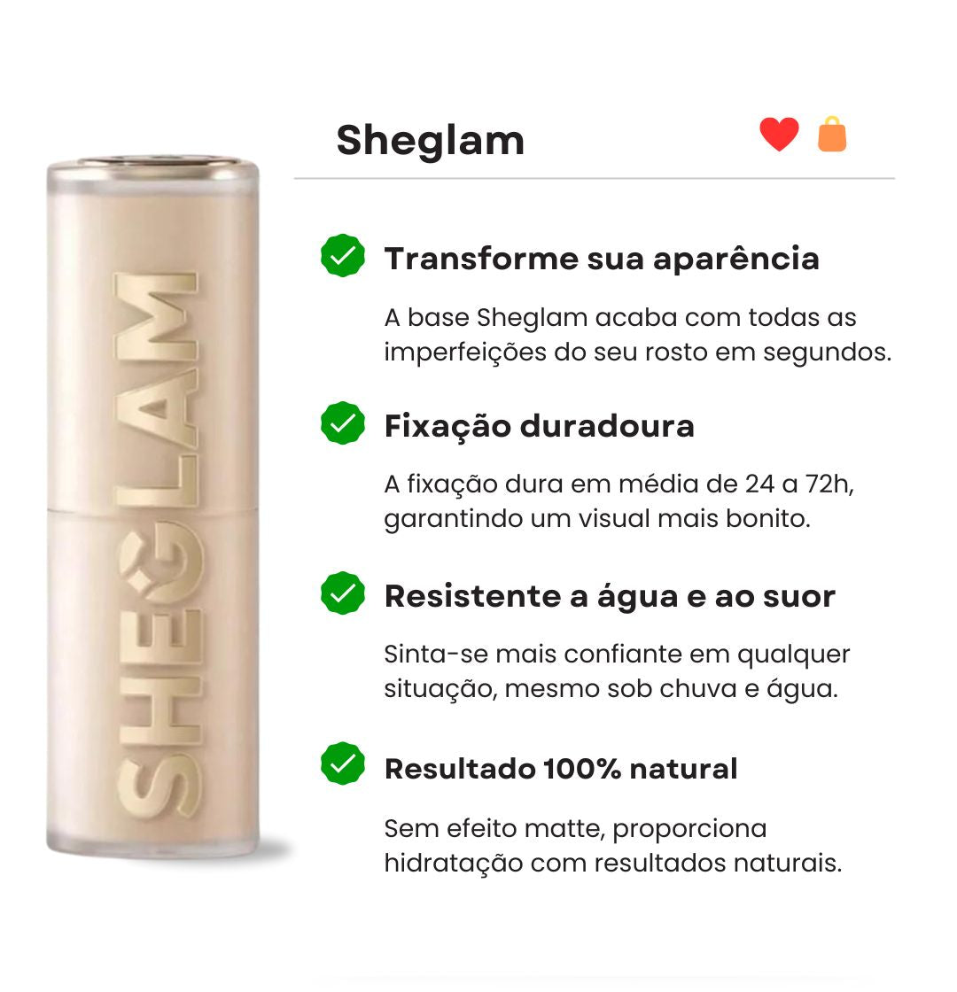 Sheglam Foundation - Transforme sua aparência! (Compre 1 Ganhe 2)